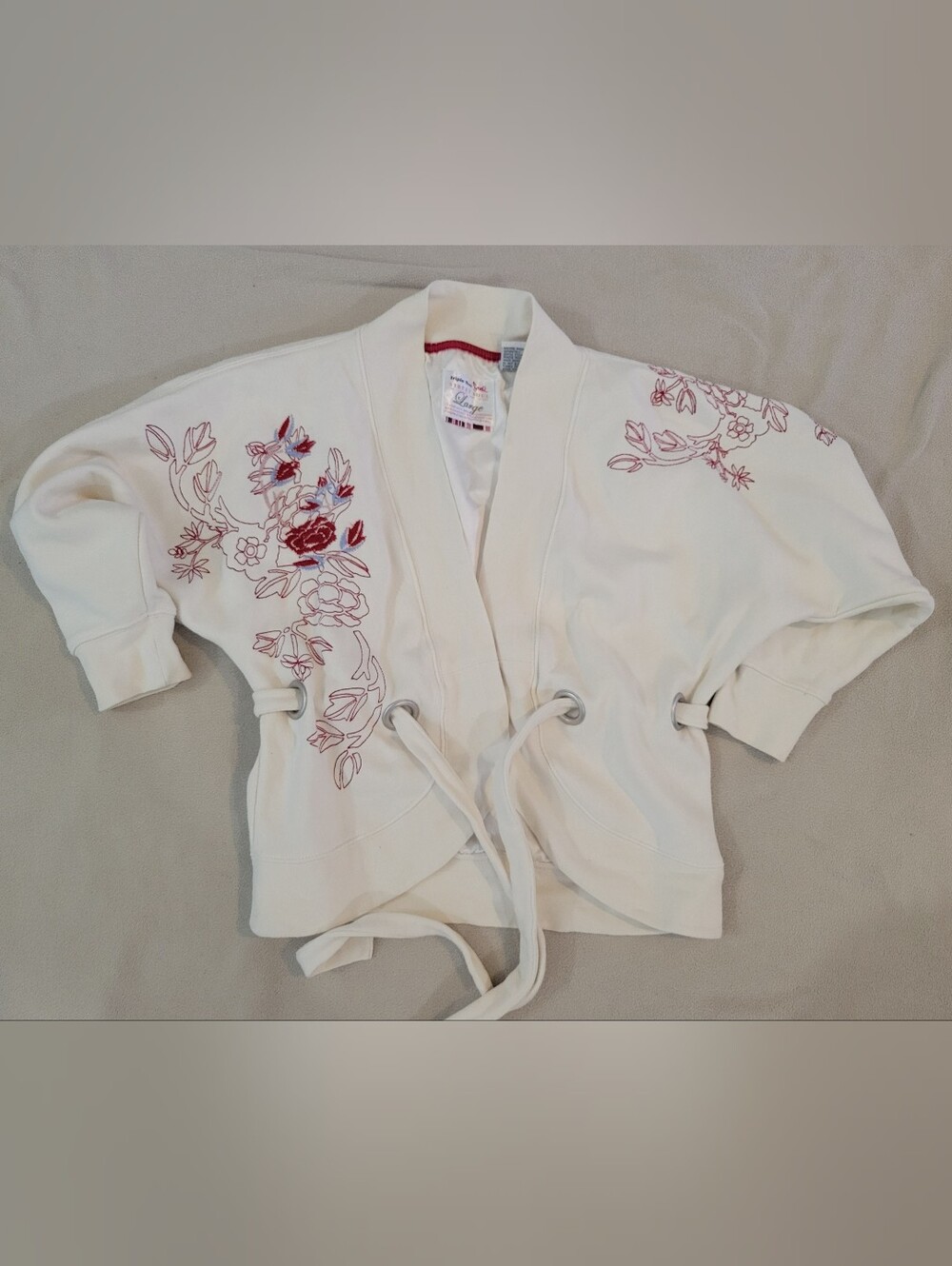 Vintage Triple FIVE Soul Embroidered KIMONO Sweater